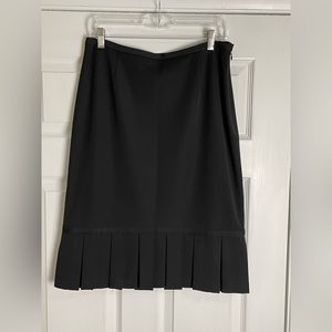 Valerie Stevens Black Skirt with Ruffle Hem - NWOT